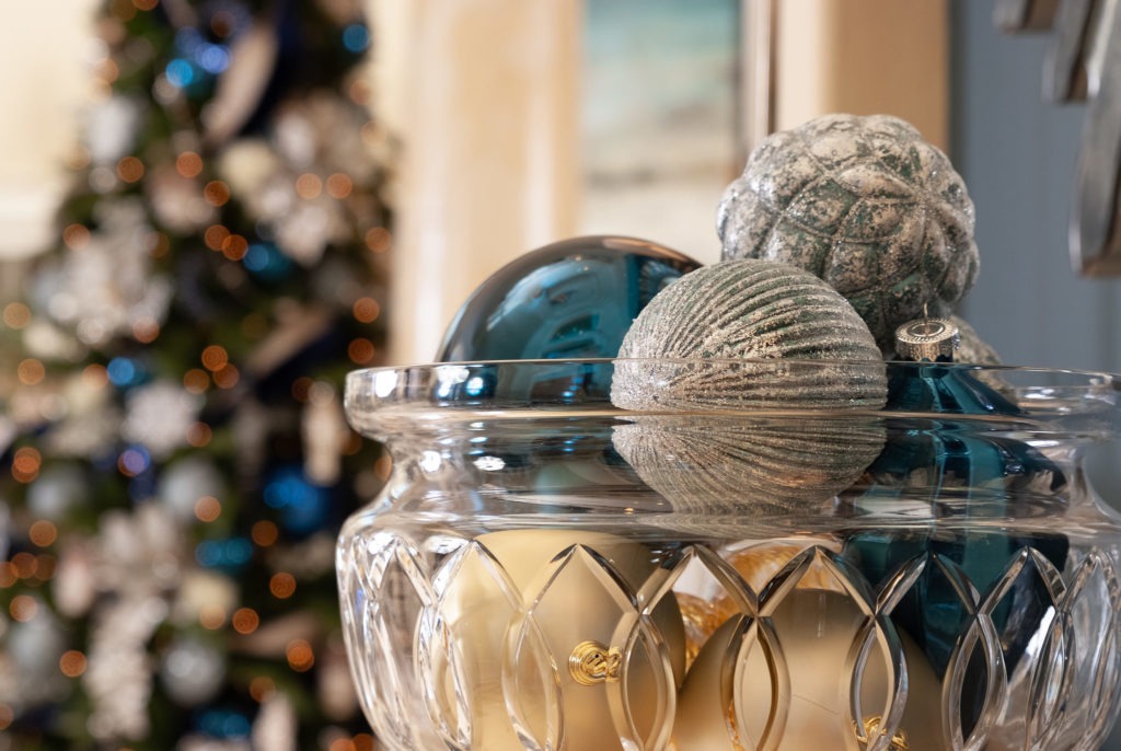 Decorative Bowl with Christmas Balls