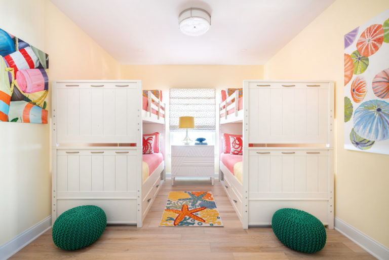 colorful room with bunk beds