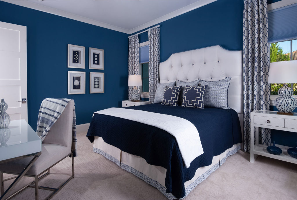 Simple Blue Bedroom