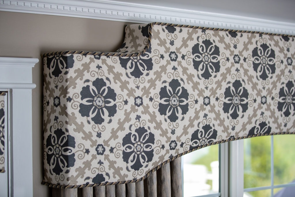 Window Valance with Floral Pattern