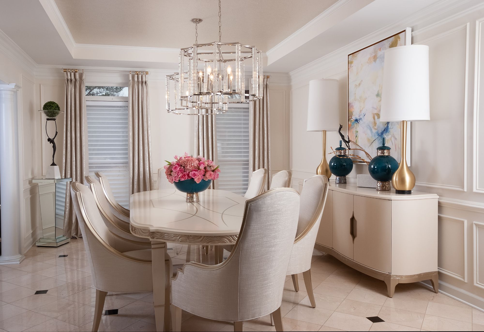 light fixture to boost a dining room's appeal