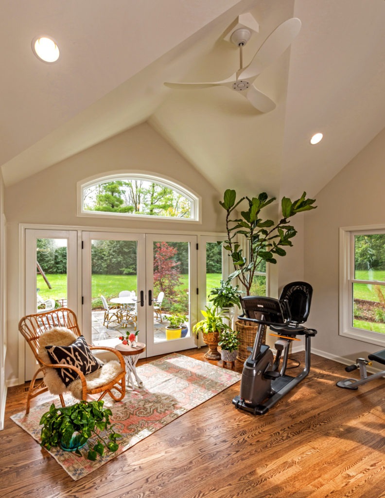 Sunroom with Exercise Bike
