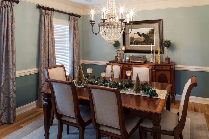 Dining Table with Holiday Decor