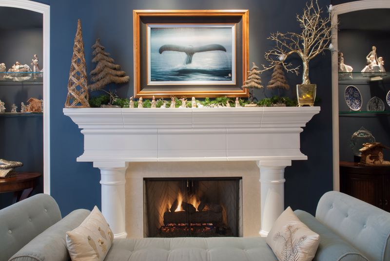 Holiday Themed Fire Place