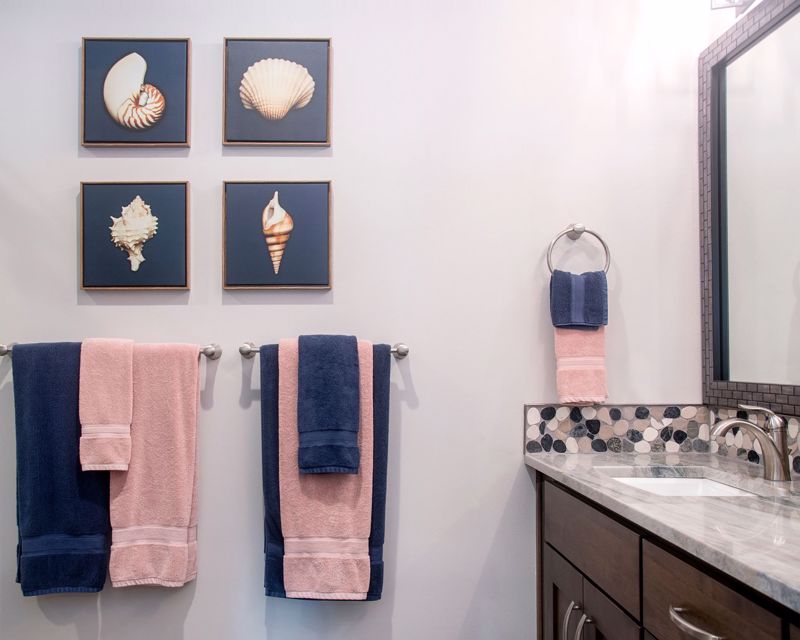 Bathroom with Pink decor