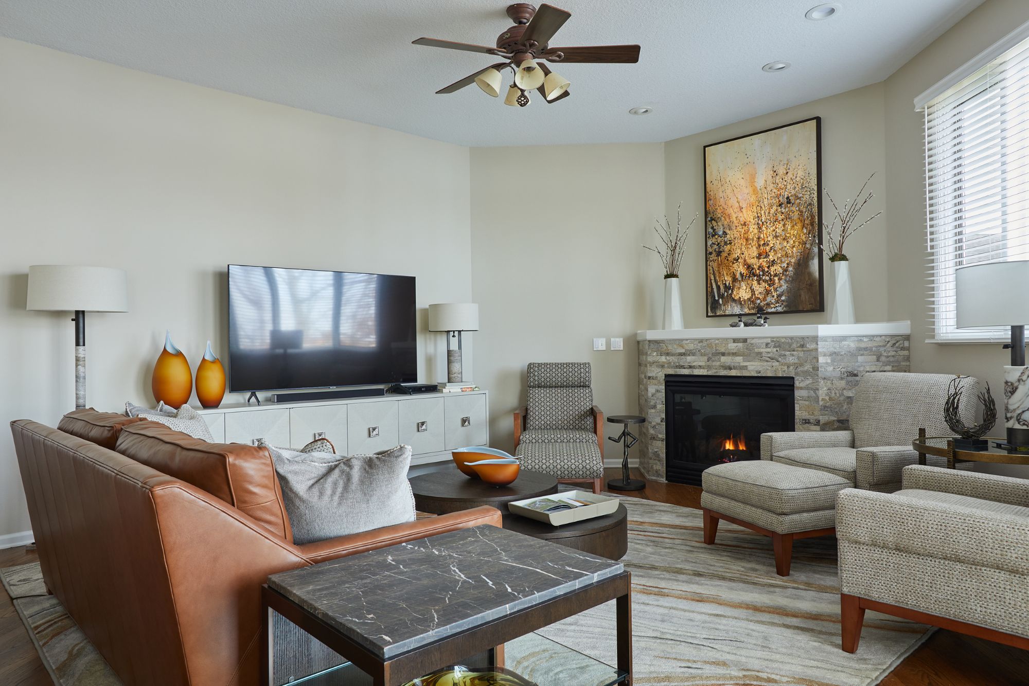 Luxury living room for À la Carte Design of individual design process.